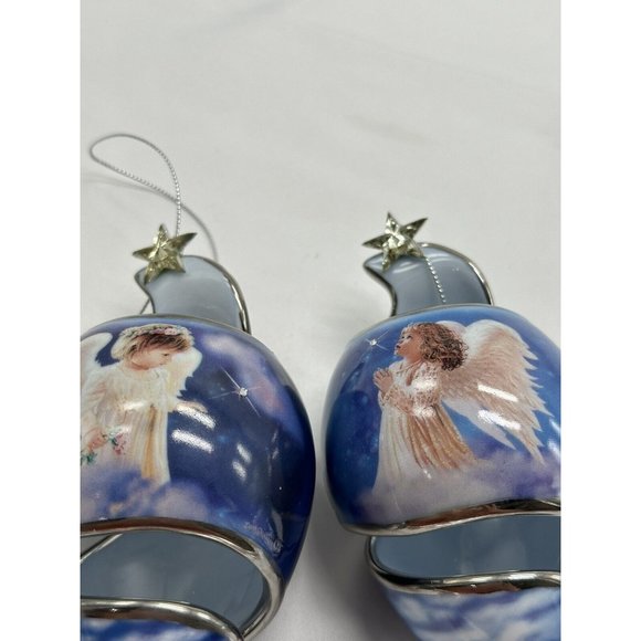 Two Starlight Blessings. Heirloom Porcelain Ornament Collection By Dona Gelsinge - Picture 11 of 11